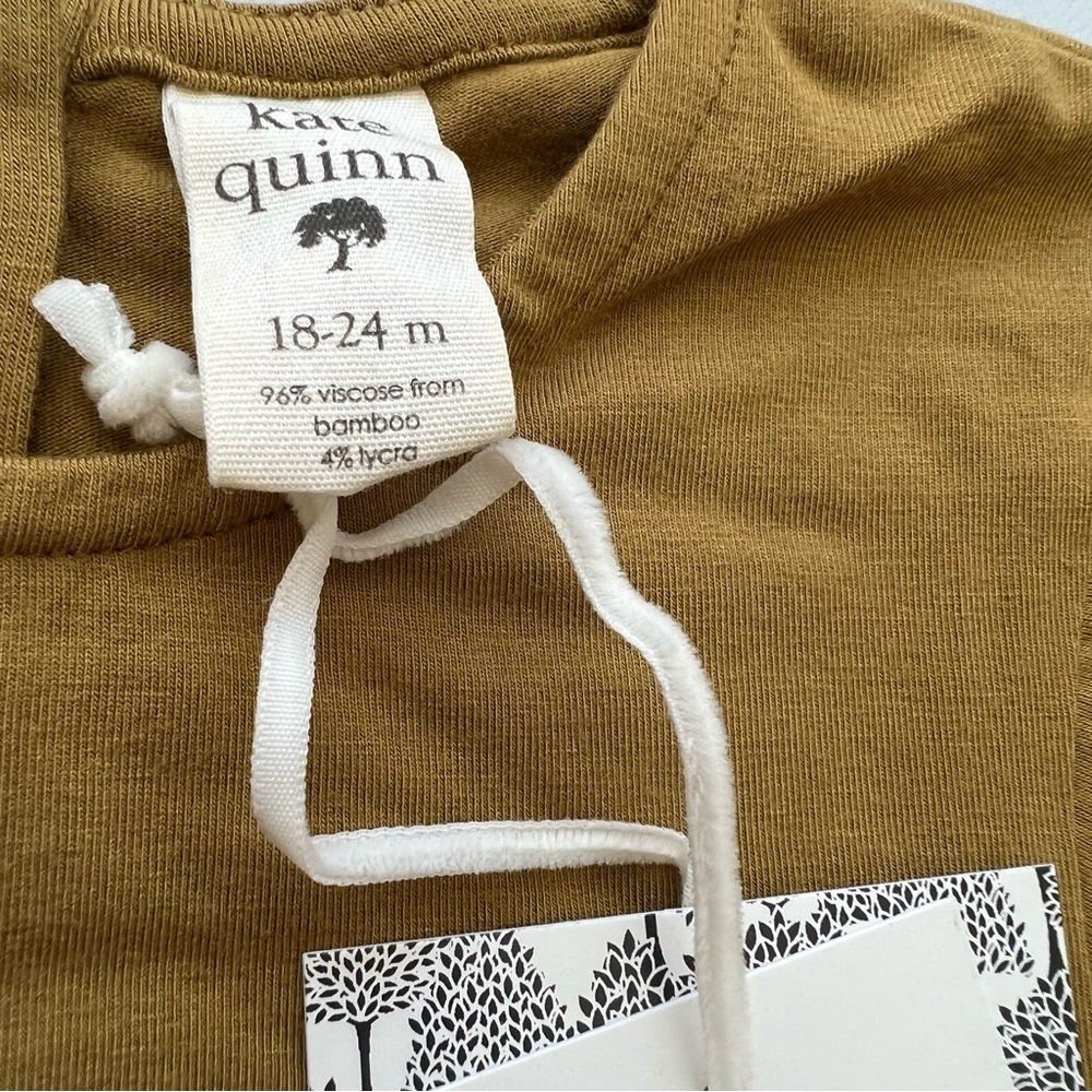 NWT Kate Quinn fennel bamboo long sleeve double skirted bubble size 18-24m - Picture 6 of 10